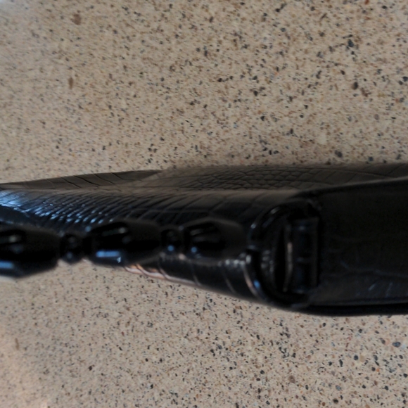 Carla Mancini Black Leather Handbag - Picture 7 of 9